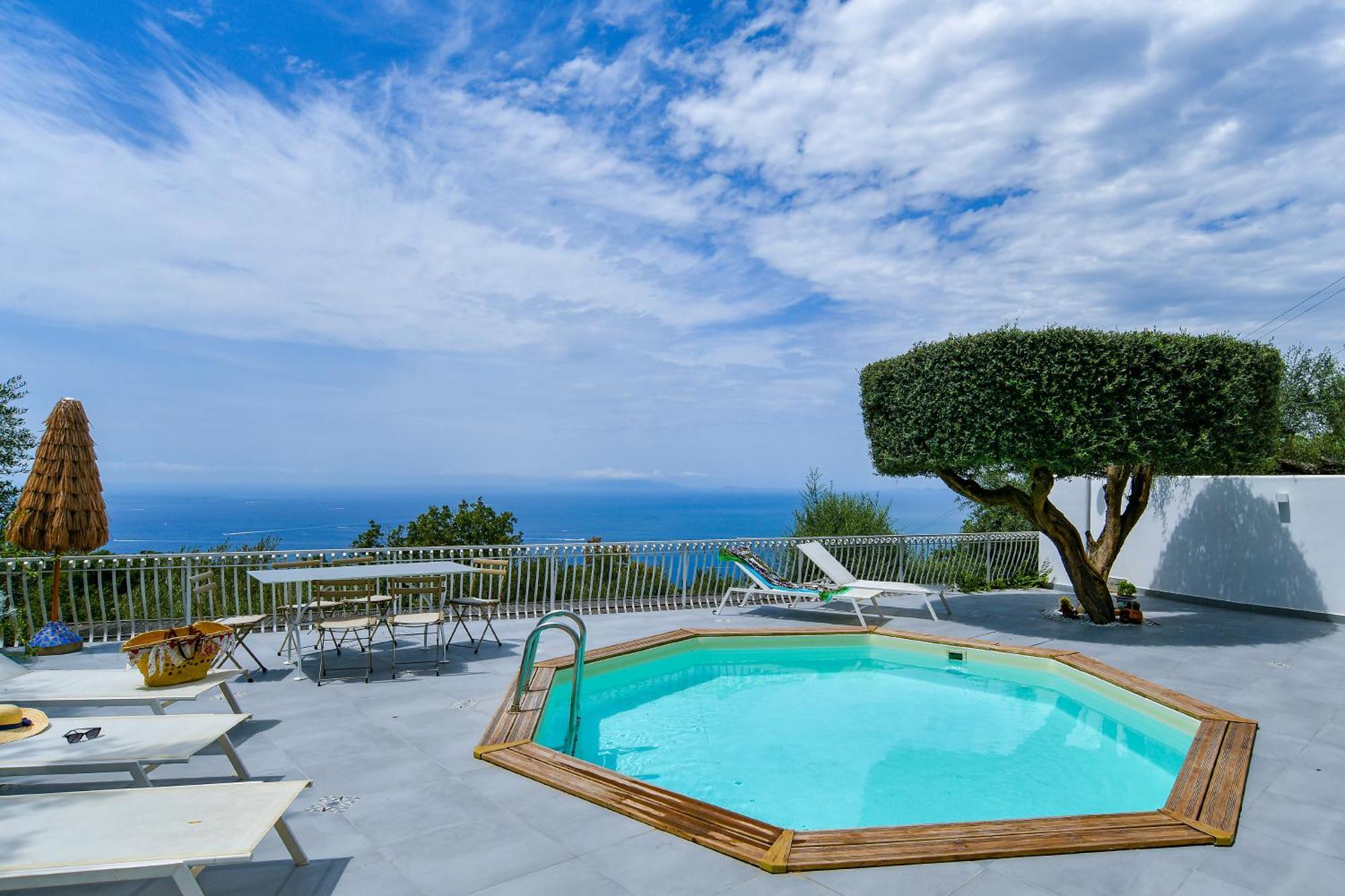 Villa Venus In Penisola Sorrentina Massa Lubrense Eksteriør bilde